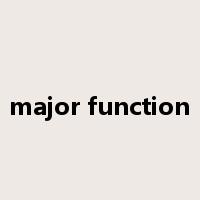 major function是什么意思