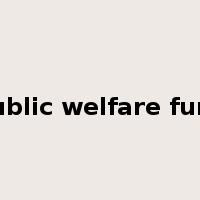 Public welfare fund是什么意思