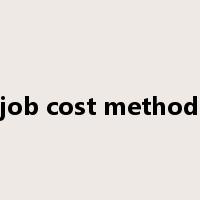job cost method是什么意思