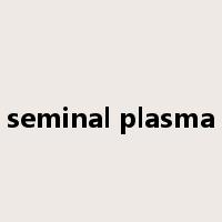 seminal plasma是什么意思