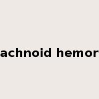 subarachnoid hemorrhage是什么意思
