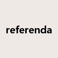 referenda是什么意思