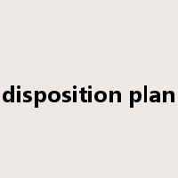 disposition plan是什么意思
