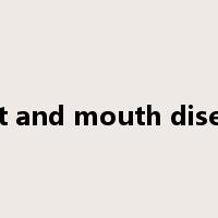 foot and mouth disease是什么意思