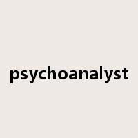 psychoanalyst是什么意思