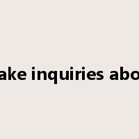 make inquiries about是什么意思