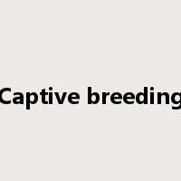 Captive breeding是什么意思