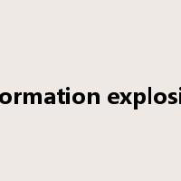 information explosion是什么意思
