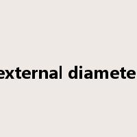 external diameter是什么意思