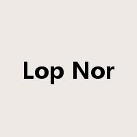 Lop Nor是什么意思