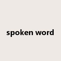 spoken word是什么意思