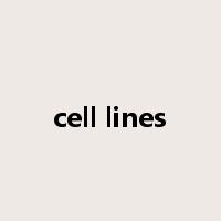 cell lines是什么意思
