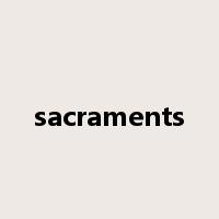 sacraments是什么意思