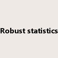 Robust statistics是什么意思