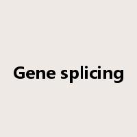 Gene splicing是什么意思