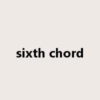 sixth chord是什么意思