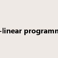 non-linear programming是什么意思