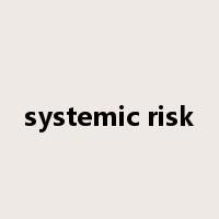 systemic risk是什么意思