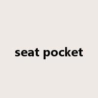 seat pocket是什么意思