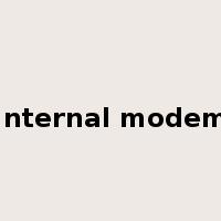 Internal modem是什么意思