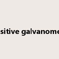 sensitive galvanometer是什么意思