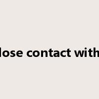 lose contact with是什么意思