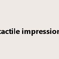 tactile impression是什么意思