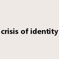 crisis of identity是什么意思