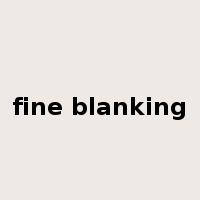 fine blanking是什么意思