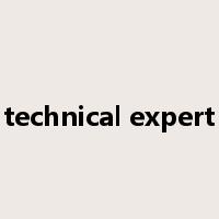 technical expert是什么意思