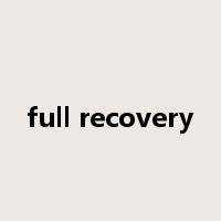 full recovery是什么意思
