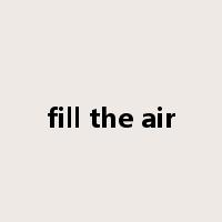 fill the air是什么意思