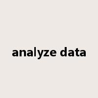 analyze data是什么意思