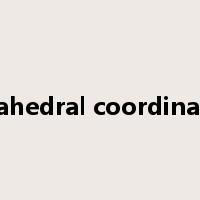 tetrahedral coordination是什么意思