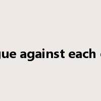 intrigue against each other是什么意思