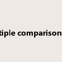 multiple comparison test是什么意思