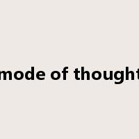 mode of thought是什么意思
