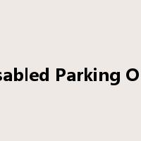Disabled Parking Only是什么意思