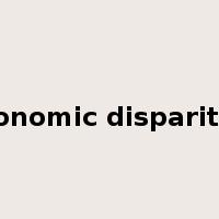 economic disparities是什么意思
