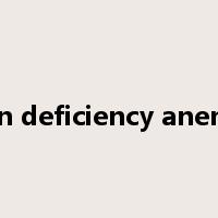 iron deficiency anemia是什么意思