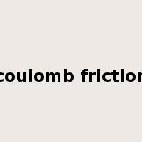 coulomb friction是什么意思