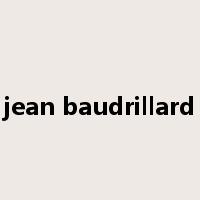 jean baudrillard是什么意思