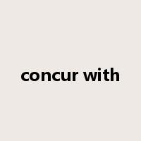 concur with是什么意思