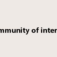 community of interest是什么意思
