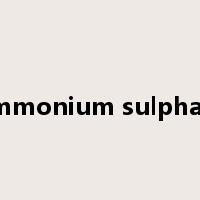ammonium sulphate是什么意思