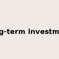 long-term investment是什么意思