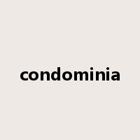 condominia是什么意思