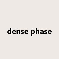 dense phase是什么意思