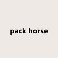 pack horse是什么意思