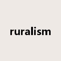 ruralism是什么意思